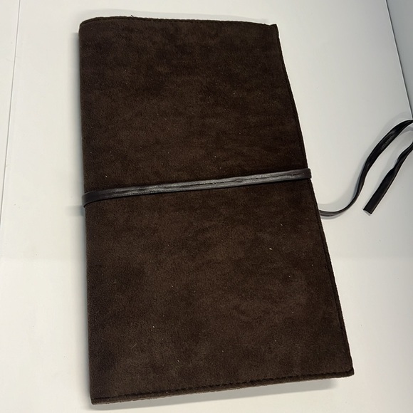 Yves Saint Laurent Dark Brown Suede Clutch - Picture 2 of 10